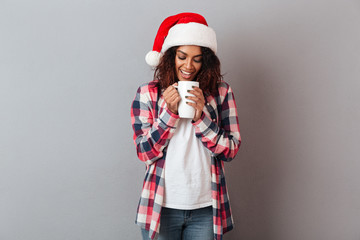 Portrait of a satisfied young african girl