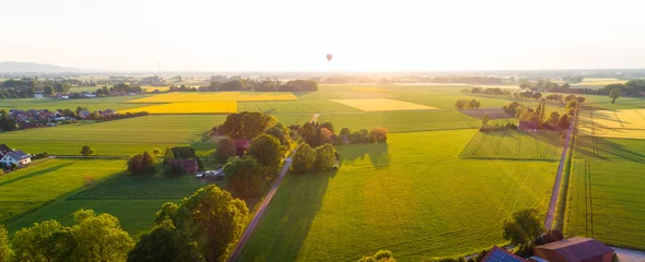 Cercles muraux Photo aérienne Landschaft in Deutschland