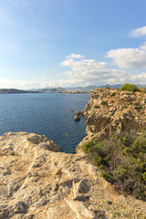 Cape Martinet on the island of Ibiza, Baleares, Spain
