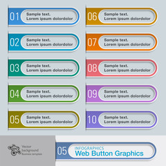 Web Button and Headline Design #Vector Graphics