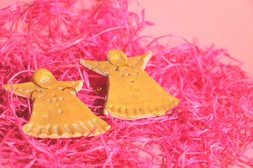 new year's and Christmas decoration in red colors 