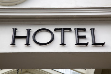 Obraz premium Hotel Sign