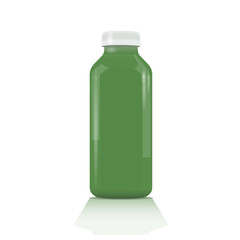 Plastic bottle for beverages or medicine. Plastic cup mockup