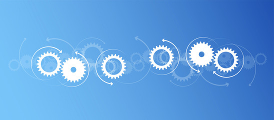 rotazione, ingranaggi, ruotare, girare