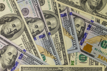 Background of the hundred dollar bills