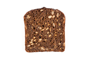 Brown bread on white