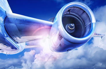 turbine of an modern aircraft