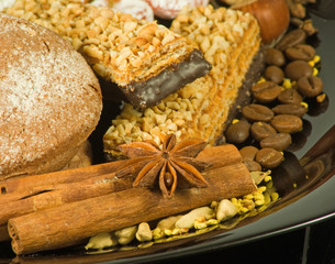 image of sweets for tea closeup