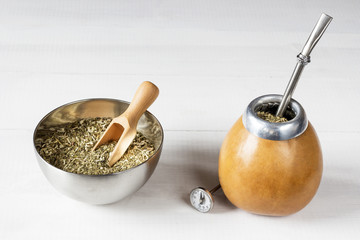 traditional yerba mate with accesories