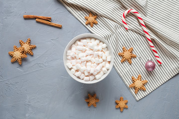 Christmas background with christmas decor