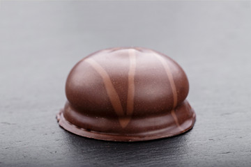 candy on a black background