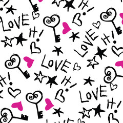 love hearts pattern