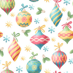 Seamless Christmas decoration pattern