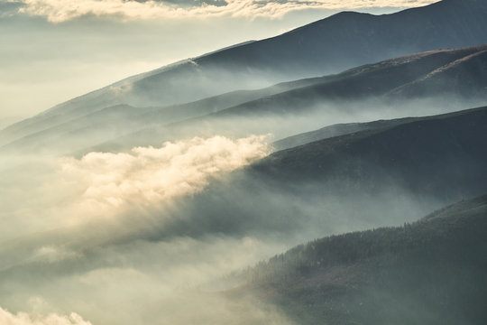 Morze chmur nad Tatrami