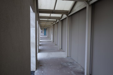 corridor outside the shopping center