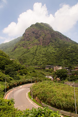 Fototapeta na wymiar Rural scene of Jiufen district, North of Taiwan