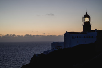 Sunset from the cliffs in Portugal