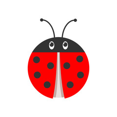 Ladybug icon. Vector illustration.
