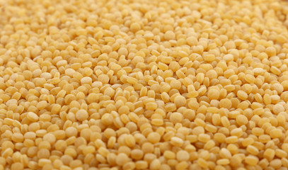Ptitim pasta Israeli couscous close up background