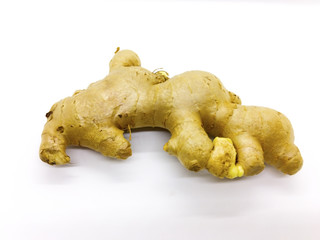 Ginger isolated on white background with clipping path