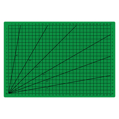 Grid Lines Cutting Mat Craft Scale Plate Card Fabric Leather Paper Board vector illustration
