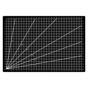 Grid Lines Cutting Mat Craft Scale Plate Card Fabric Leather Paper Board vector illustration
