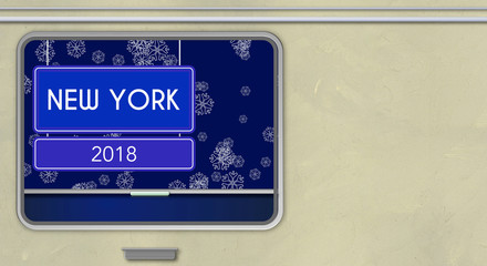 Dal finestrino del treno, New York 2018