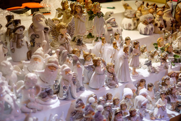 Christmas market toy counter