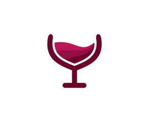 Wine glass logo