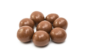 chocolate dragée isolated
