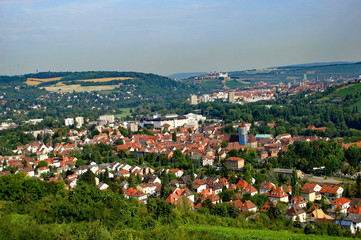 Fototapeta na wymiar Blick auf WÜRZBURG ( Bayern )