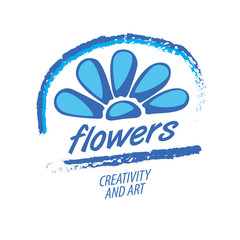 flower vector logo