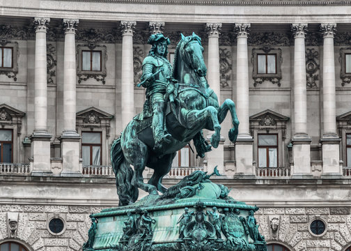 Reiterstandbild Prinz Eugen vor der Wiener Hofburg
