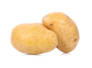 potatoes isolated on white background