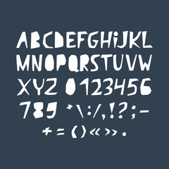 Funny alphabet. Vector abc.
