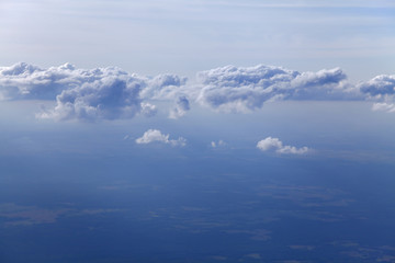 Fototapeta na wymiar Clouds, view from airplane