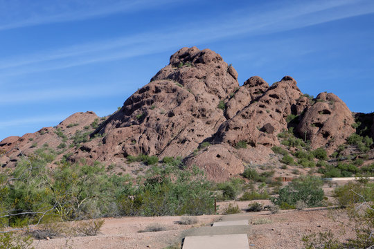 A mountain in the Arizona desert