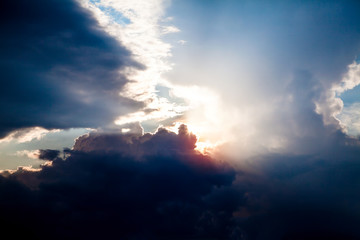 Obraz premium Cloudscape with a Sunlight