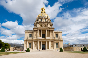 Les Invalides in Paris housing the tomb of Napoleon Bonaparte