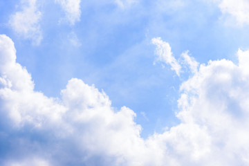 Naklejka na ściany i meble Blue sky with cloud in the morning.