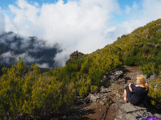 Wandern auf den Pico Ruivo auf Madeira