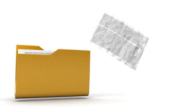 Delete documents from the folder. The concept of working with data