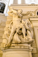 Statue at Hofburg of Vienna