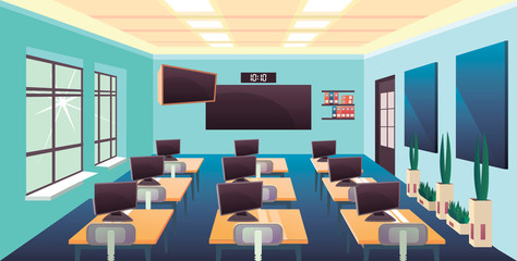 school classroom interior