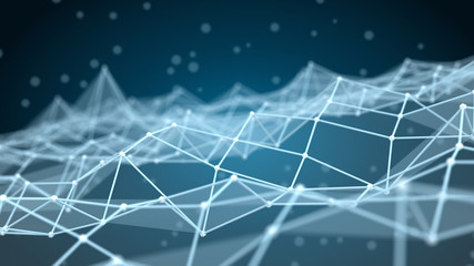 Abstract network concept 