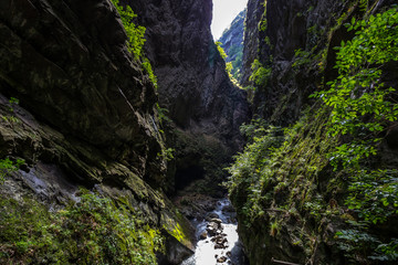 Obraz premium Gorge Trient in Switzerland in Alps