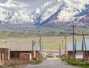 Nice view on Sary-Mogul a village