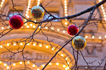 Christmas decorated tree