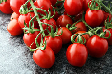 Delicious red group of tomatoes. A pile of tomatoes.