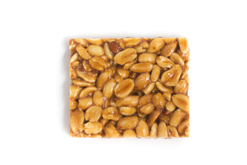 Brazilian Pe de Moleque. Peanut dessert